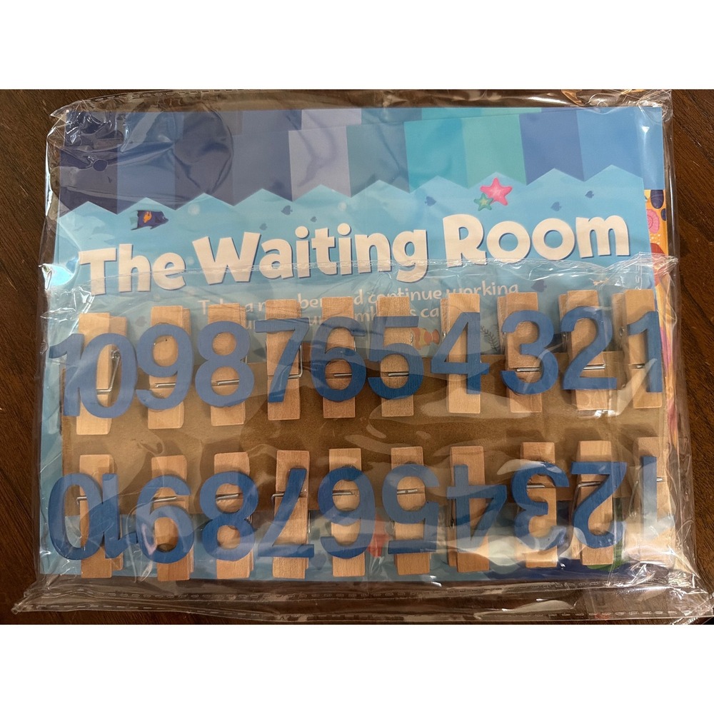 Ocean Classroom Teacher Supplies Waiting Room Numbered Clothespins Set RA0458